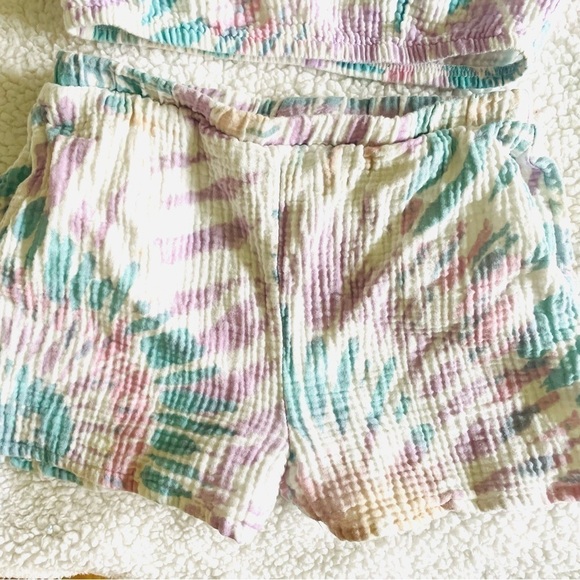 SET 2 pcs Grayson Threads Kids, Short & Cropped Top, girls M (8), 100% cotton. - Picture 5 of 7